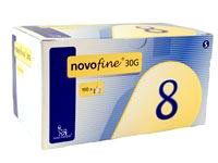 Novofine 30g 8mm needles (100)