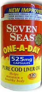 Seven Seas Cod Liver Oil One A Day Capsules 120