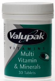 Multivitamins & Minerals Tablets 30