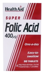 Health Aid Folic Acid 400mg Tablets 90