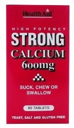 Health Aid Strong Calcium 600mg Chewable Tablets 60